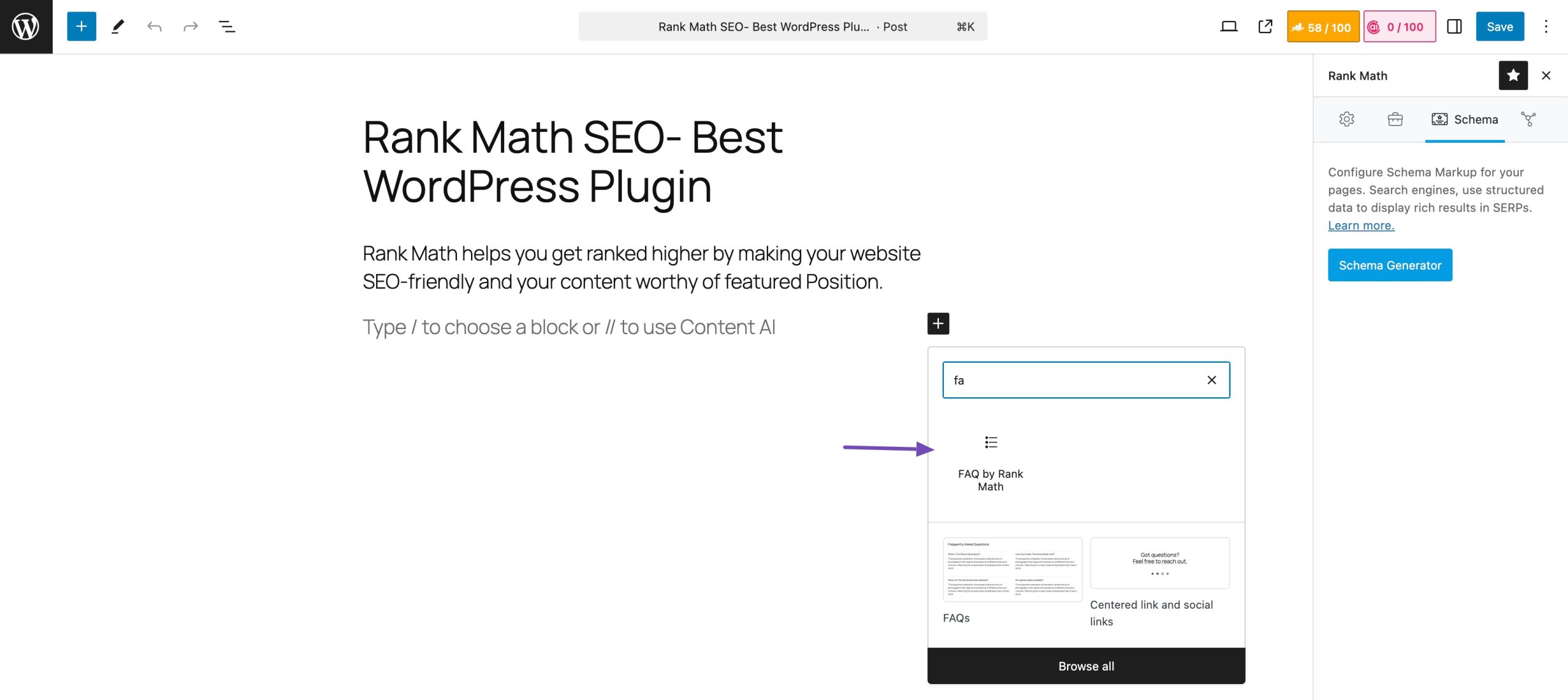 A Comprehensive Guide » Rank Math 22 faq schema scaled