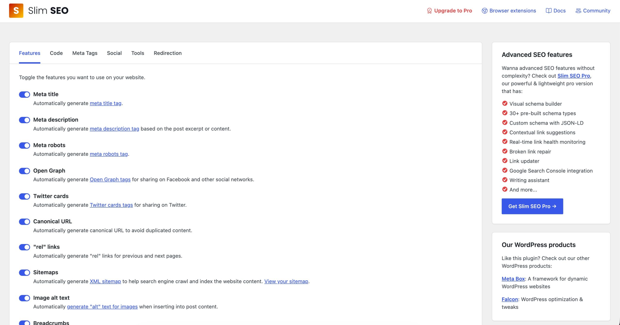 7 Best Content Optimization Plugins for WordPress » Rank Math 10 Slim SEO