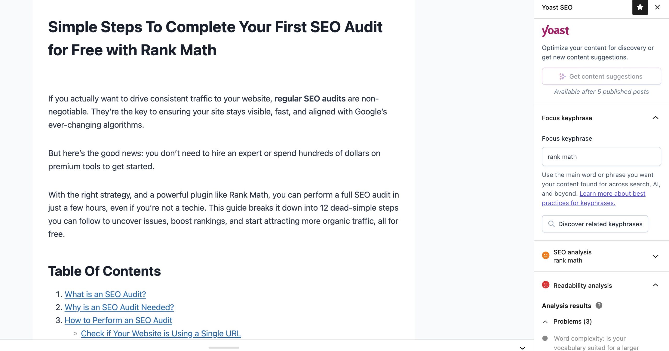 7 Best Content Optimization Plugins for WordPress » Rank Math 6 Yoast SEO