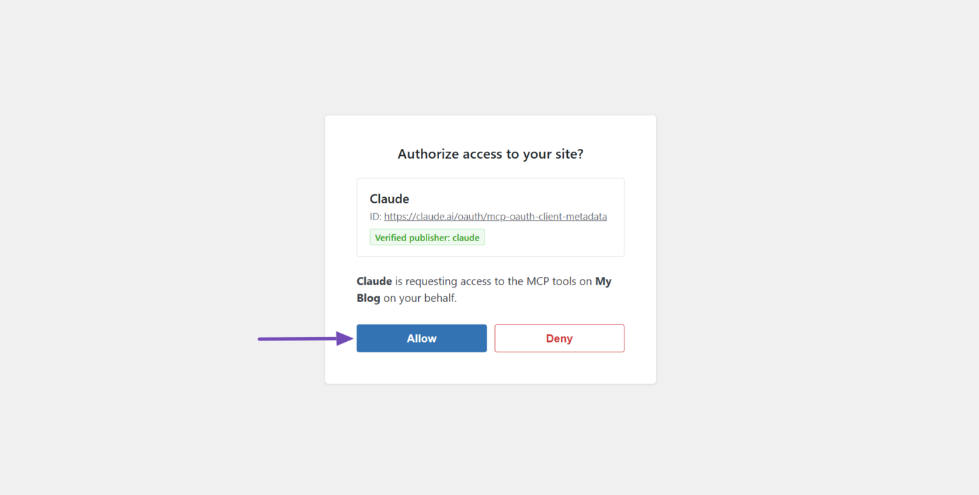 Click Allow