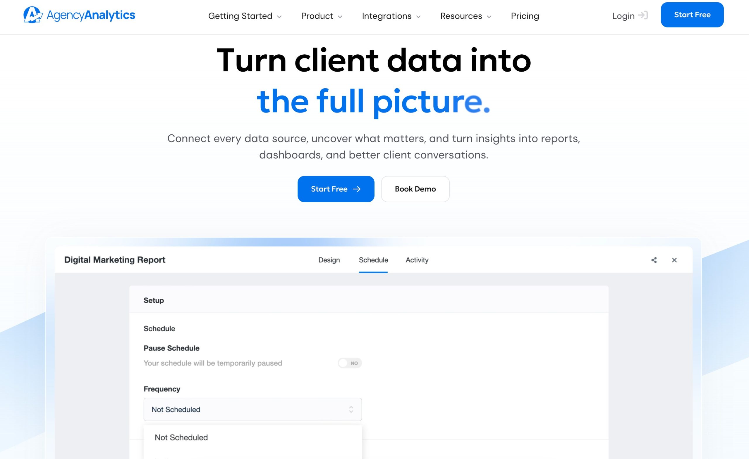 AgencyAnalytics White label SEO tool