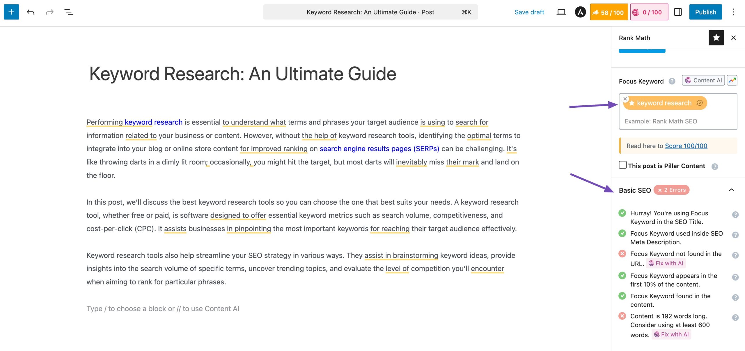 From Zero to Category Leader 28 on-page analysis in Rank Math